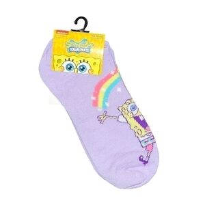 Nickelodeon SpongeBob SquarePants no Show Socks Shoe Size 4-10